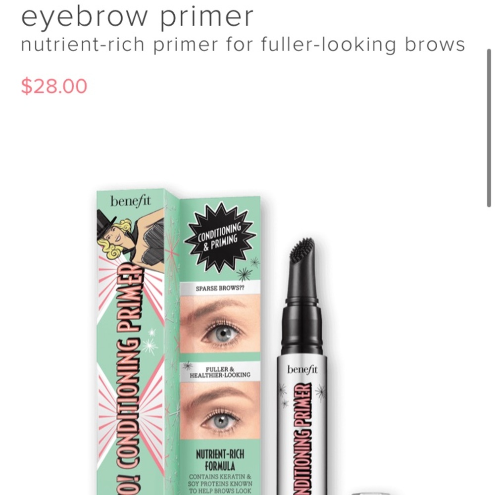 Benefit 2 for 1! Brow Vo conditioning brow primer